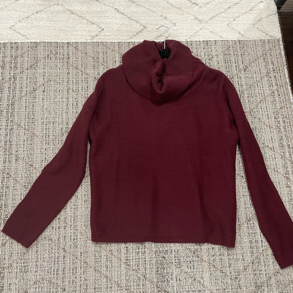 Purple turtle neck sweater